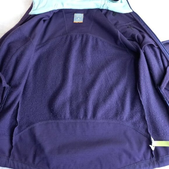 Icebreaker Merino Purple Zip Light Jacket (S) - Picture 5 of 12
